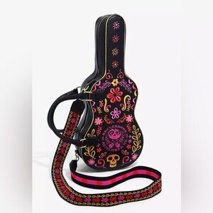 Loungefly Disney Pixar Coco Guitar Case Crossbody Bag